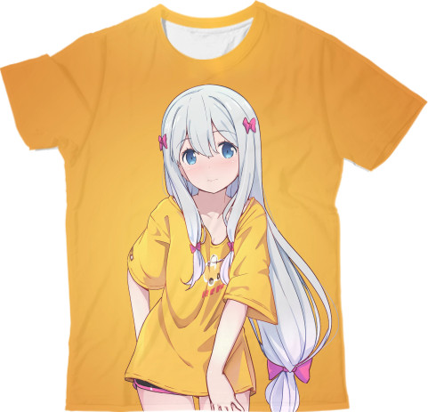 Senpai - Man's T-shirt 3D - GIRL (ORANGE) - Mfest