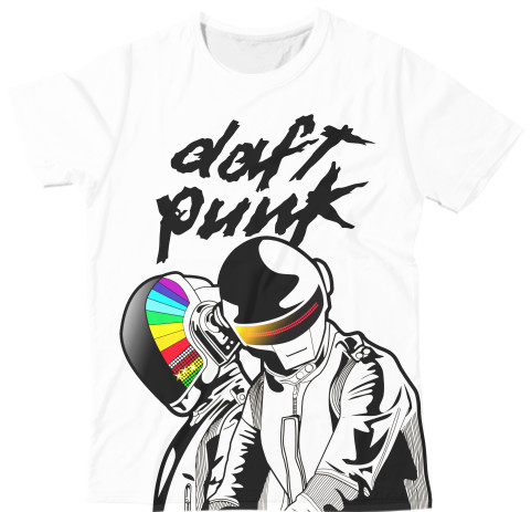 Daft Punk - Футболка 3D Чоловіча - daft Punk [2] - Mfest