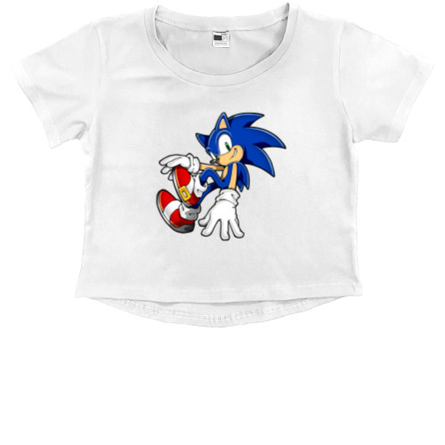 Sonic - Kids' Premium Cropped T-Shirt - Sonic (3) - Mfest