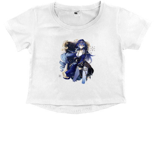 Genshin Impact - Kids' Premium Cropped T-Shirt - Genshin Impact Layla 2 - Mfest