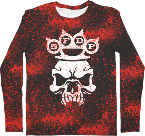 Five Finger Death Punch - Kids' Longsleeve Shirt 3D - Five Finger Death Punch (12) - Mfest