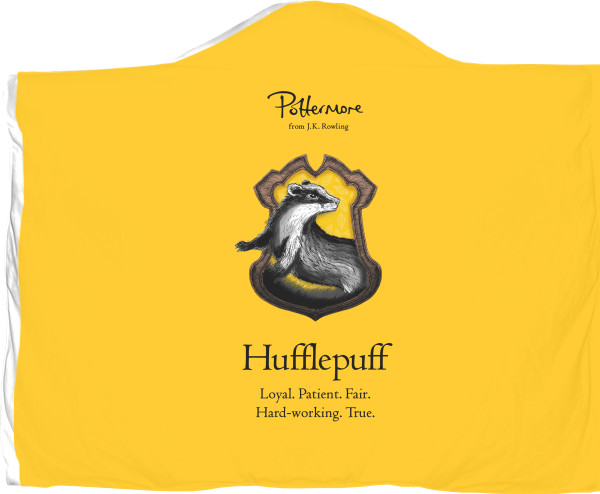 Harry Potter - Плед з капюшоном 3D - Hufflepuff - Mfest