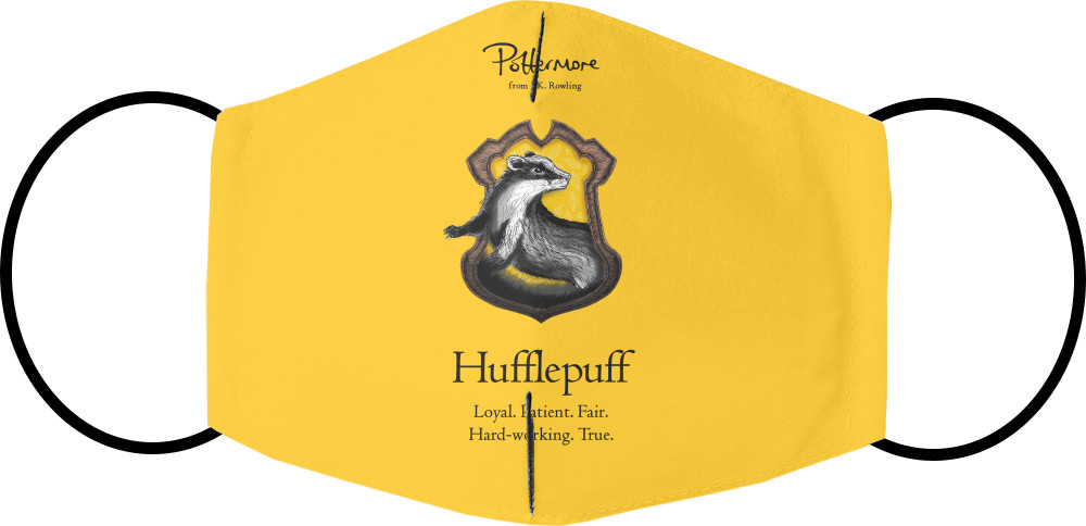 Harry Potter - Маска на лице - Hufflepuff - Mfest