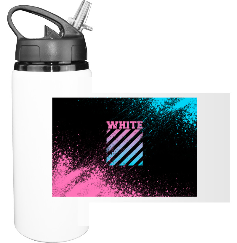 Off-White - Пляшка для води - OFF White (2) - Mfest