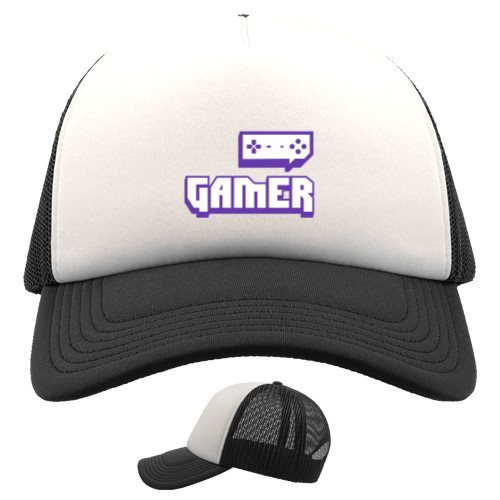 Для Геймеров - Кепка Тракер Детская - Gamer (Twitch) - Mfest
