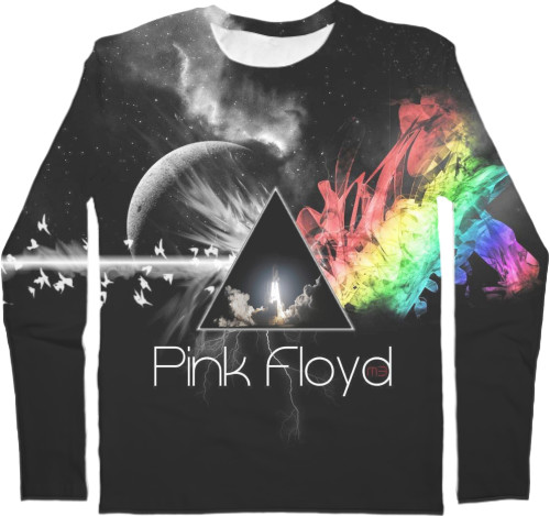 Pink Floyd / Пинк Флойд - Men's Longsleeve Shirt 3D - Pink Floyd - Mfest