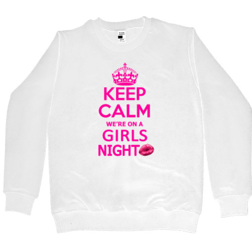 Прикольные надписи - Men’s Premium Sweatshirt - Keep calm girls night - Mfest