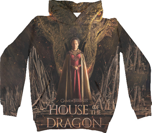 Дом Дракона / House of the Dragon - Худи 3D Детская - Rhaenyra Syrax - Mfest
