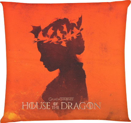 Будинок Дракона / House of the Dragon - Подушка квадратна - Sunfyre - Mfest