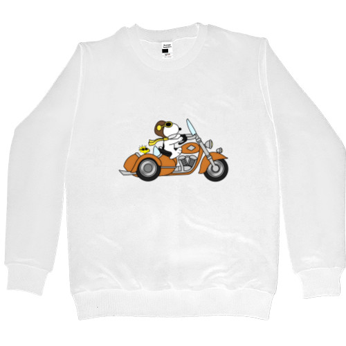 Snoopy / Снуппи - Men’s Premium Sweatshirt - Snoopy Байкер - Mfest
