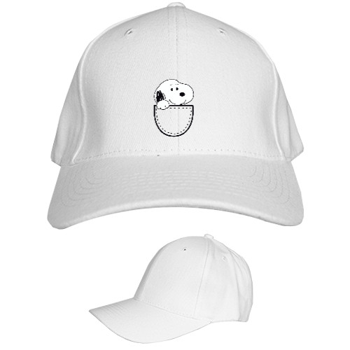 Snoopy / Снуппи - Кепка 6-панельная Детская - Snoopy кишенька - Mfest