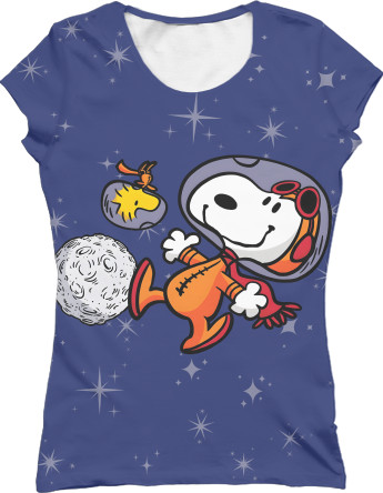 Snoopy / Снуппи - Women's T-Shirt 3D - Snoopy - Mfest