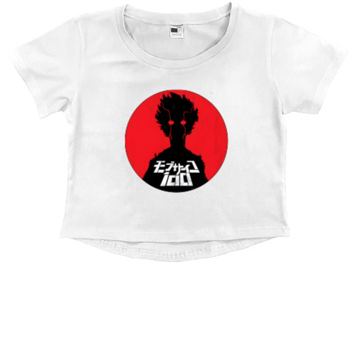 Моб Психо 100 - Kids' Premium Cropped T-Shirt - Mob psycho 100 (6) - Mfest
