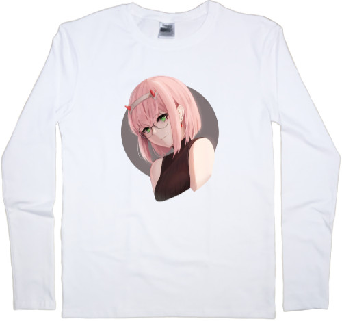 Darling in the Franxx - Men's Longsleeve Shirt - Darling Zero Two 5 - Mfest