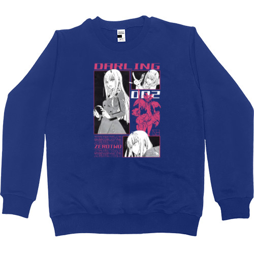 Darling in the Franxx - Men’s Premium Sweatshirt - Darling Zero Two - Mfest