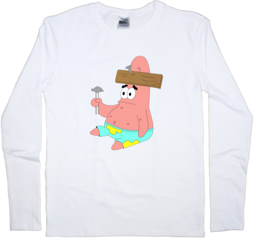 Губка Боб - Men's Longsleeve Shirt - Патрик Стар Губка Боб - Mfest