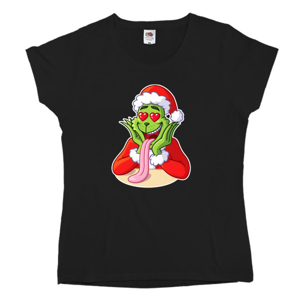 НОВЫЙ ГОД - Women's T-shirt Fruit of the loom - Гринч – похититель Рождества - Mfest