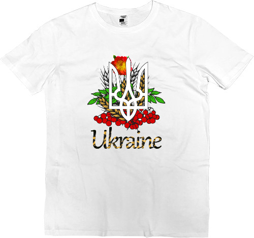Я УКРАИНЕЦ - Kids' Premium T-Shirt - Герб украины с калиной - Mfest
