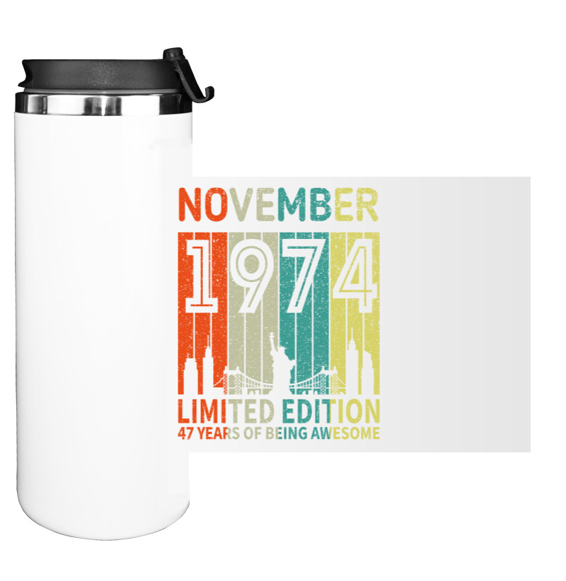 О возрасте - Water Bottle on Tumbler - November - Mfest