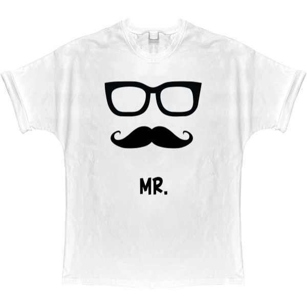 Парные - T-shirt Oversize - MR - MRS Очки 1 - Mfest