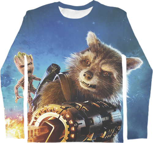 Guardians of the Galaxy - Kids' Longsleeve Shirt 3D - Guardians-of-the-Galaxy-7 - Mfest