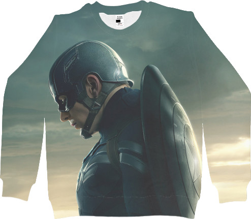 Captain America - Men's Sweatshirt 3D - Captain-America-9 - Mfest