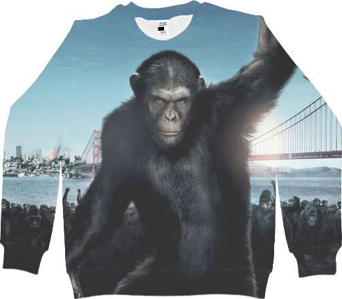 Планета обезьян - Kids' Sweatshirt 3D - Planet-Of-The-Apes-2 - Mfest