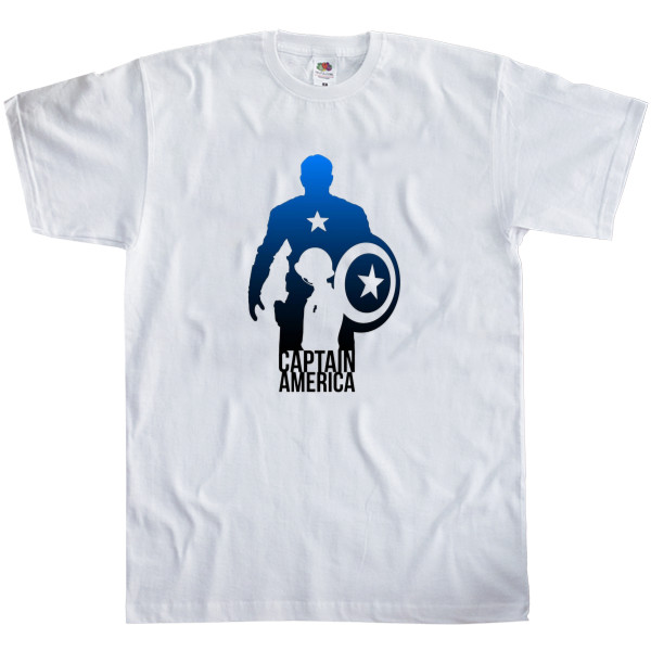 Captain America - Футболка Классика Детская Fruit of the loom - Captain America 5 - Mfest