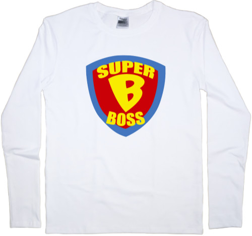 Начальник / Шеф - Футболка з Довгим Рукавом Чоловіча - Super Boss - Mfest