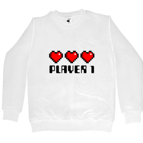 Парні - Світшот Преміум Чоловічий - Gamer Love Player 1 - Mfest