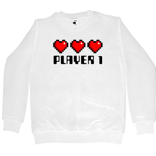 Парні - Світшот Преміум Жіночий - Gamer Love Player 1 - Mfest