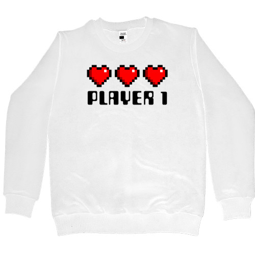 Парні - Світшот Преміум Дитячий - Gamer Love Player 1 - Mfest