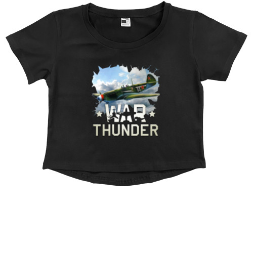 War Thunder - Kids' Premium Cropped T-Shirt - War Thunder 2 - Mfest