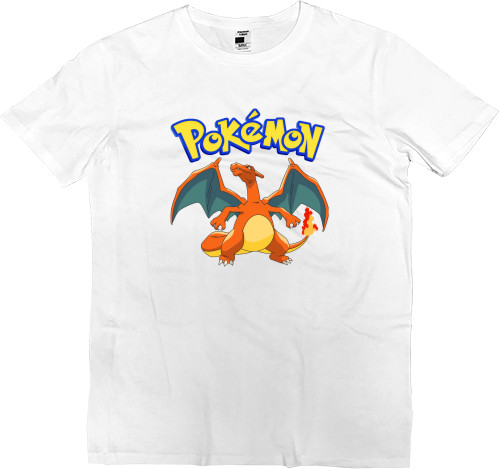 Pokemon Go - Men’s Premium T-Shirt - Pokemon Charisard - Mfest