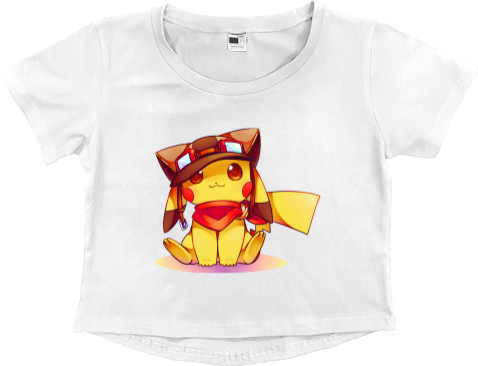 Pokemon Go - Women's Cropped Premium T-Shirt - Пикачу 5 - Mfest