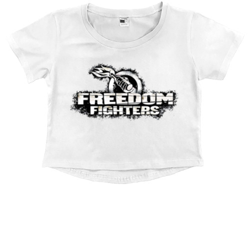 Freedom figthers - Kids' Premium Cropped T-Shirt - Freedom fighters (3) - Mfest