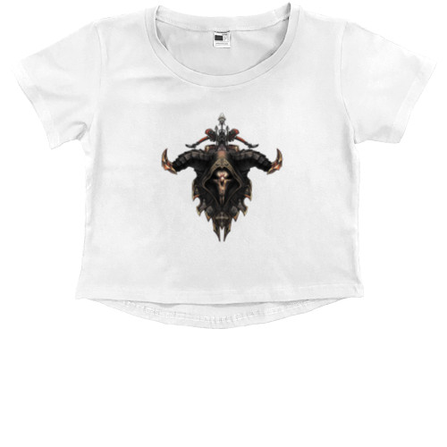 Diablo - Kids' Premium Cropped T-Shirt - Diablo 3 Demon Hunter - Mfest