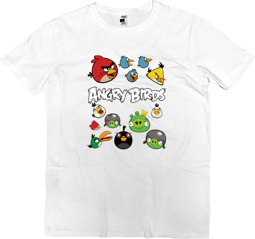 Angry Birds - Футболка Премиум Мужская - Angry Birds 21 - Mfest