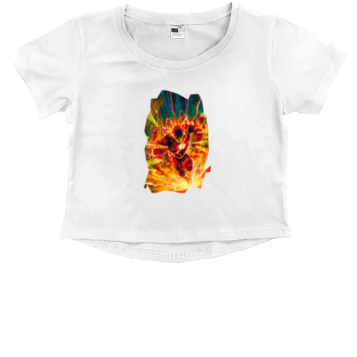 Flash - Kids' Premium Cropped T-Shirt - The Flash 7 - Mfest