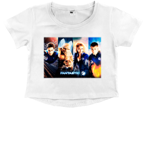 Fantastic 4 - Kids' Premium Cropped T-Shirt - Fantastic 4 (1) - Mfest
