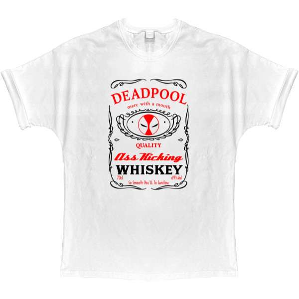 Deadpool - Футболка Оверсайз - Deadpool Whiskey - Mfest