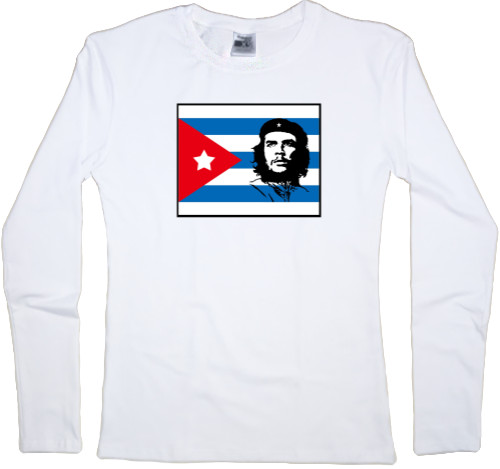 Che Guevara - Лонгслив Женский - Che Guevara flag - Mfest