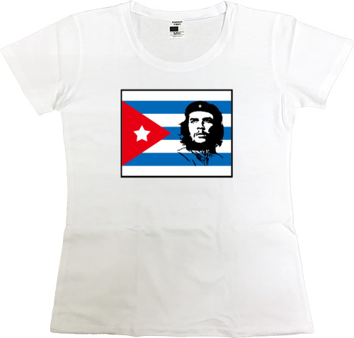 Che Guevara - Футболка Премиум Женская - Che Guevara flag - Mfest