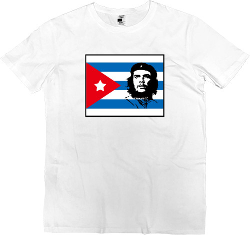 Che Guevara - Футболка Премиум Мужская - Che Guevara flag - Mfest