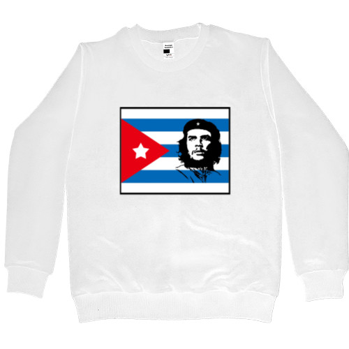 Che Guevara - Свитшот Премиум Мужской - Che Guevara flag - Mfest