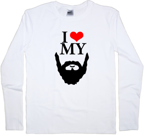 Бородачи - Men's Longsleeve Shirt - I love my beard - Mfest