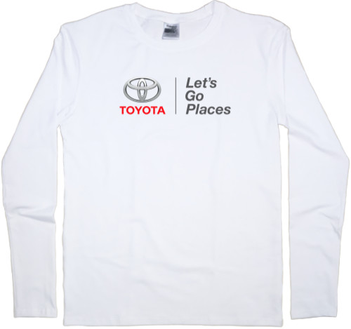 Toyota - Футболка з Довгим Рукавом Чоловіча - Toyota Logo 3 - Mfest