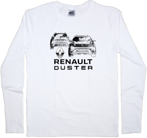 Renault - Футболка з Довгим Рукавом Чоловіча - Renault - Logo 7 - Mfest