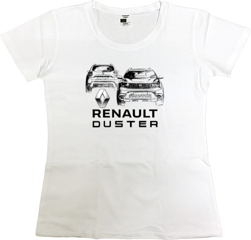 Renault - Футболка Преміум Жіноча - Renault - Logo 7 - Mfest