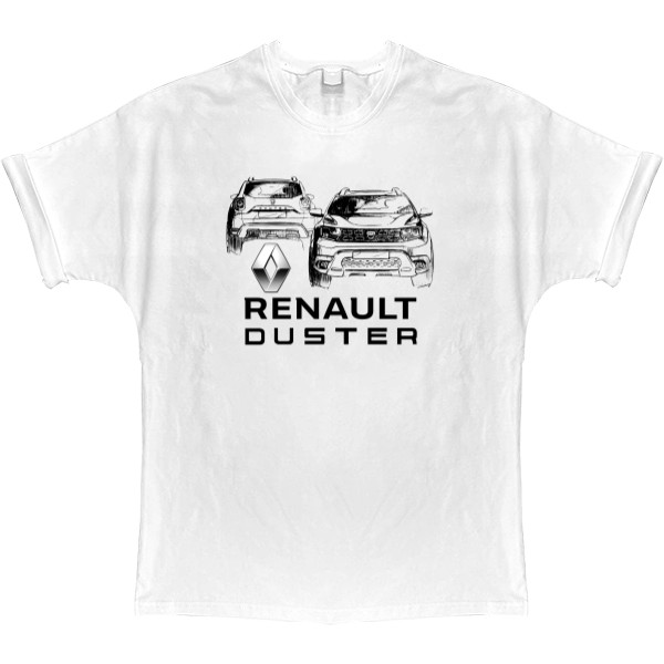 Renault - Футболка Оверсайз - Renault - Logo 7 - Mfest